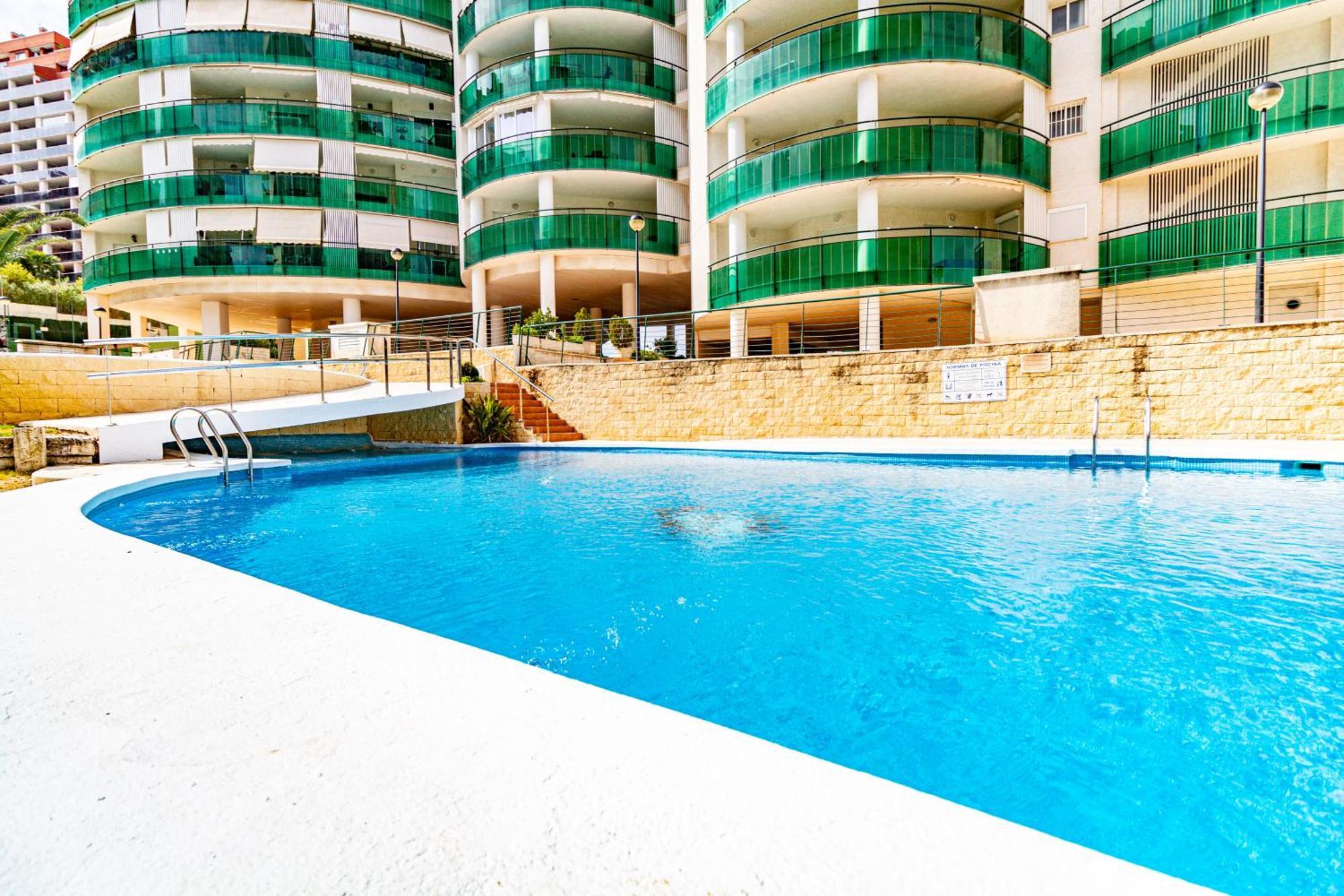 Apartment Vilapark With Pool, Free Parking, Terrace, Beach Benidorm Eksteriør billede
